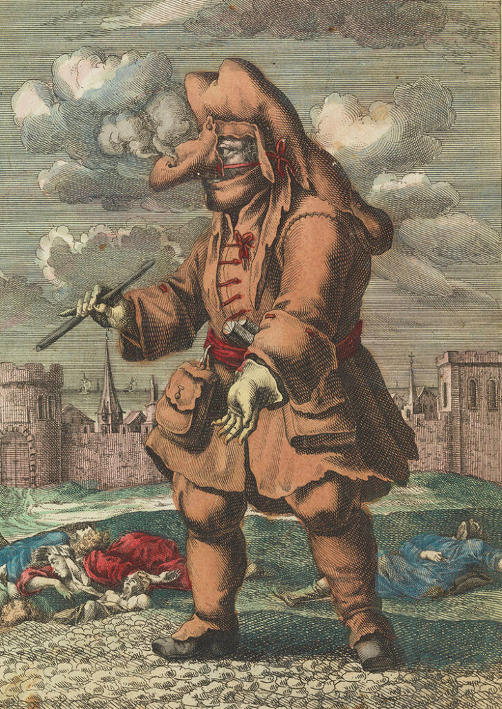 Plague doctor from Marseille by Johann-Melchior Füssli.