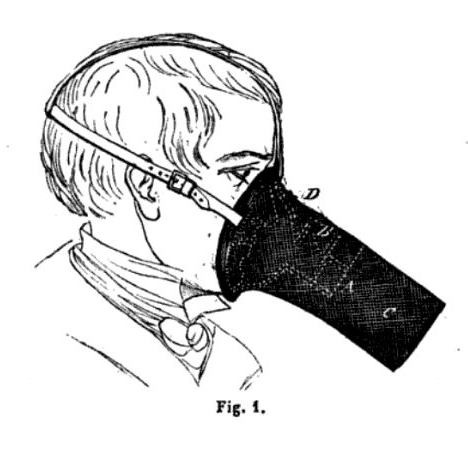 Man wearing protective apparatus