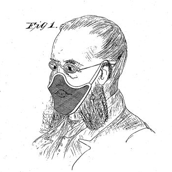 Man wearing protective mask