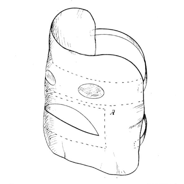 Drawing of a protective mask