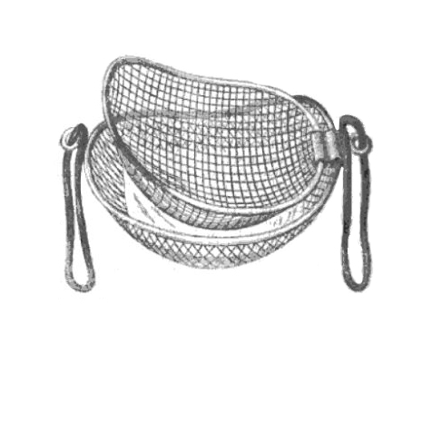 Two-layered metal gauze mask with cloth inbetween